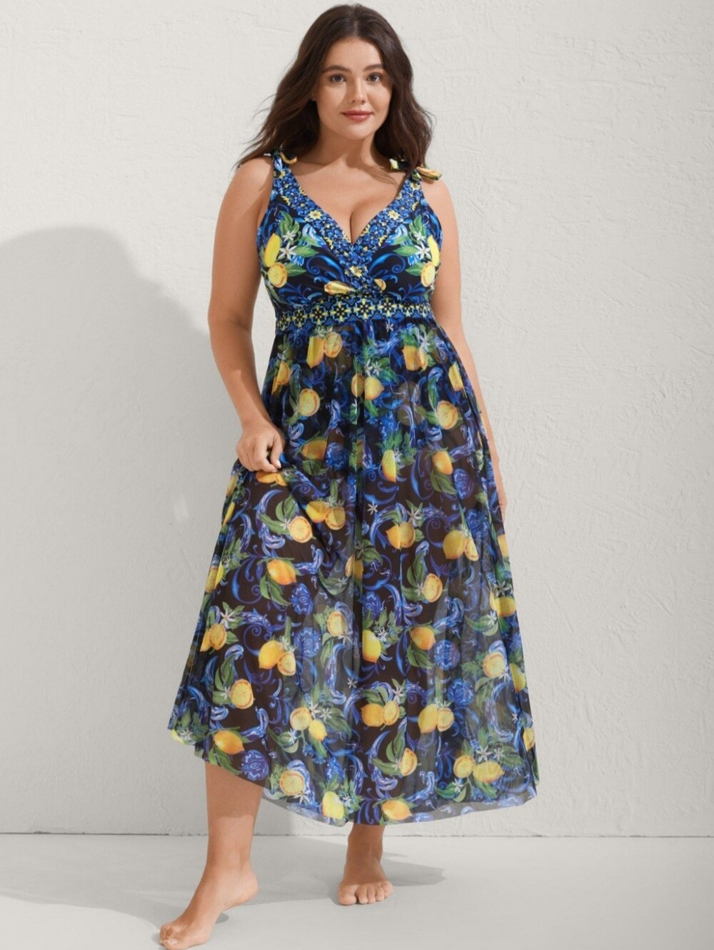 Plus Size 2 Piece Swimsuit & Matching Sarong Skirt - Size 3X - NEW WITH TAGS